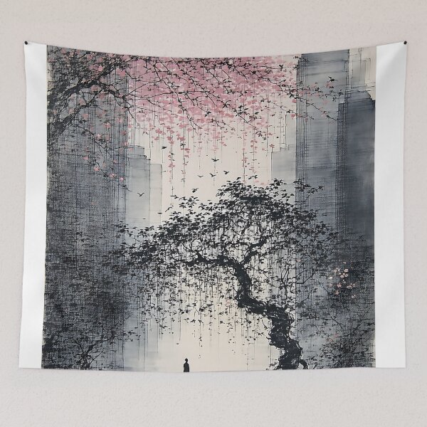 Item preview, Pink Tree City Birds designed and sold by PanoramaPrints.