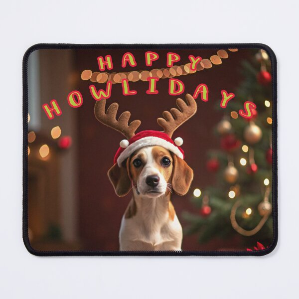Artikelvorschau, Happy HOWLidays, funny dog, cute dog, holiday - Holiday entworfen und verkauft von FeelGoodTee.