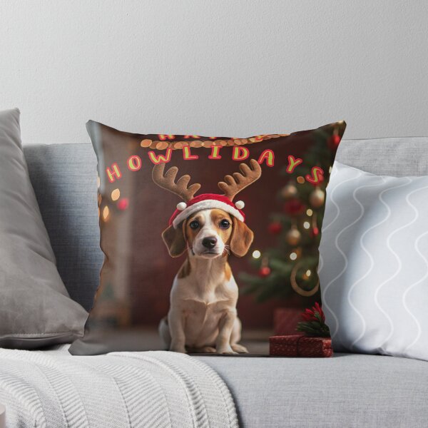 Item preview, Happy HOWLidays, funny dog, cute dog, holiday - Holiday designed and sold by FeelGoodTee.