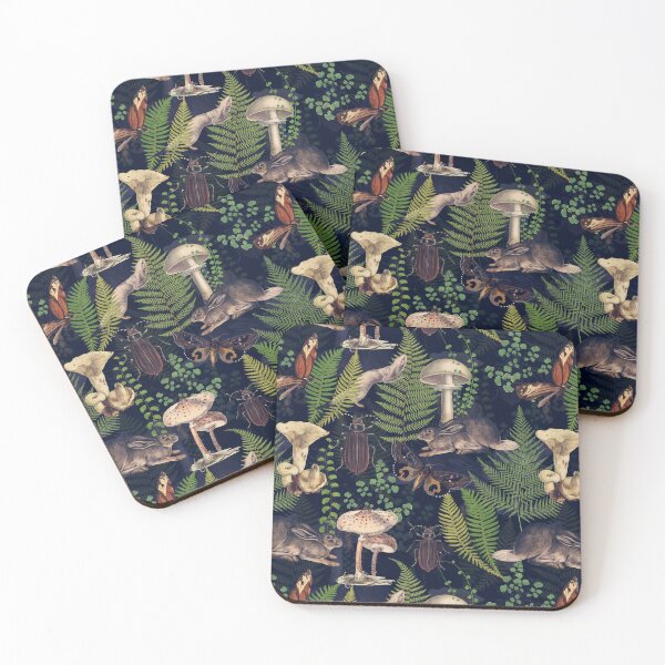 Item preview, Vintage Woodland Mystic Night Creatures  Nightgarden designed and sold by UtArt.