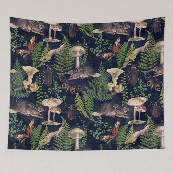 Item preview, Vintage Woodland Mystic Night Creatures  Nightgarden designed and sold by UtArt.