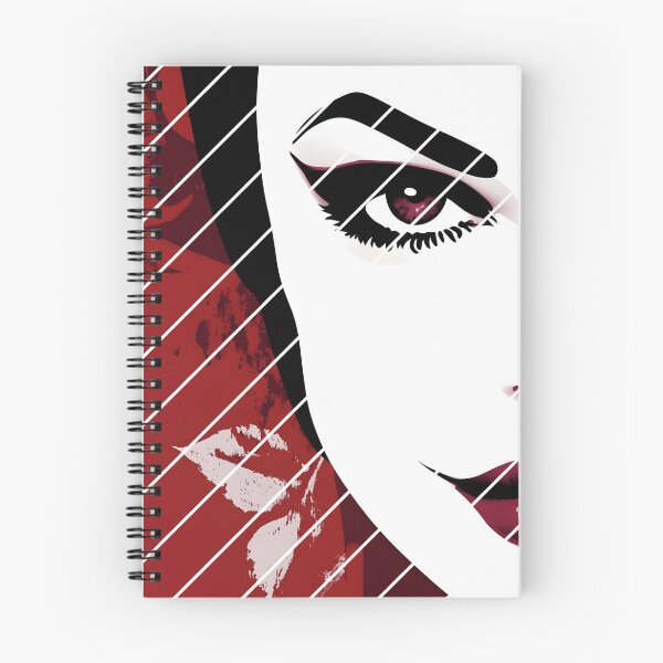 Item preview, Synthwave Siren. Patrick Nagel style illustration. designed and sold by Shoot-The-Moon.