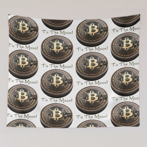 Item preview, Bitcoin to the Moon: Blast Off with Bold Crypto Art Gear! designed and sold by Ignorant-Artist.