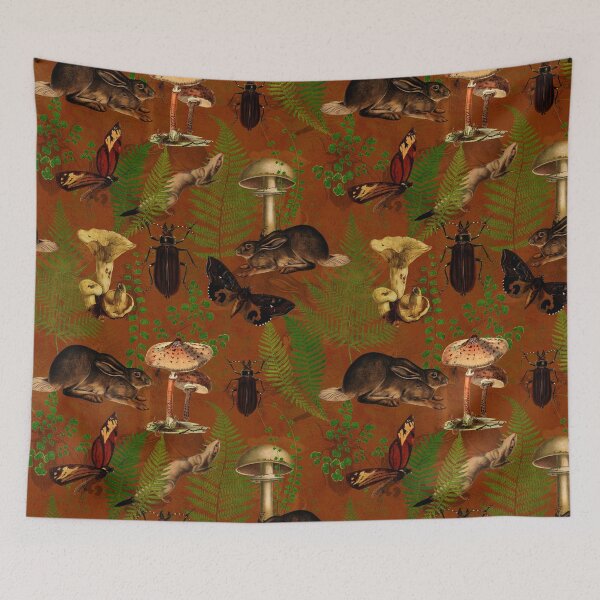 Item preview, Vintage Woodland Mystic Night Creatures - Copper Brown Nightgarden designed and sold by UtArt.