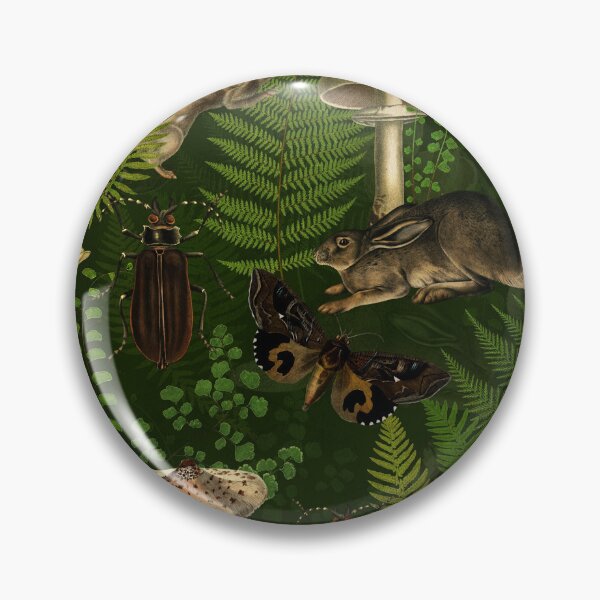 Item preview, Vintage Woodland Mystic Night Creatures - Green Nightgarden designed and sold by UtArt.