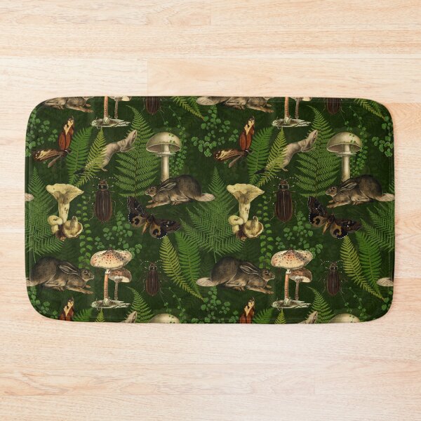 Item preview, Vintage Woodland Mystic Night Creatures - Green Nightgarden designed and sold by UtArt.