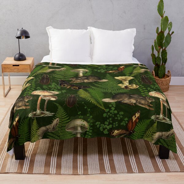 Item preview, Vintage Woodland Mystic Night Creatures - Green Nightgarden designed and sold by UtArt.