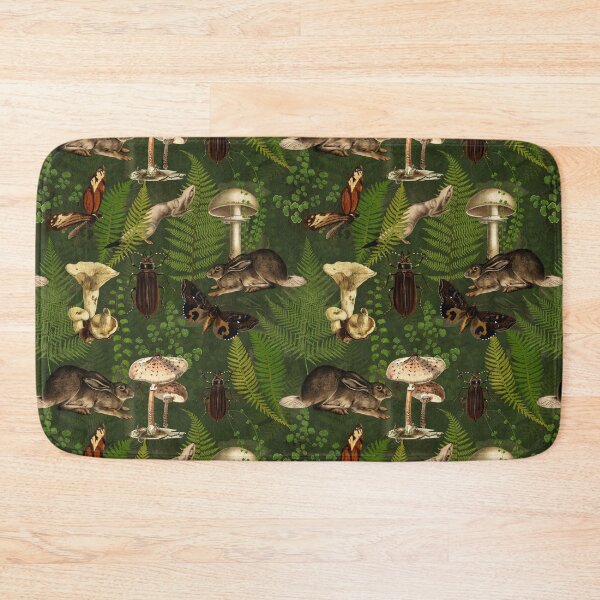 Item preview, Vintage Woodland Mystic Night Creatures - Green Nightgarden designed and sold by UtArt.