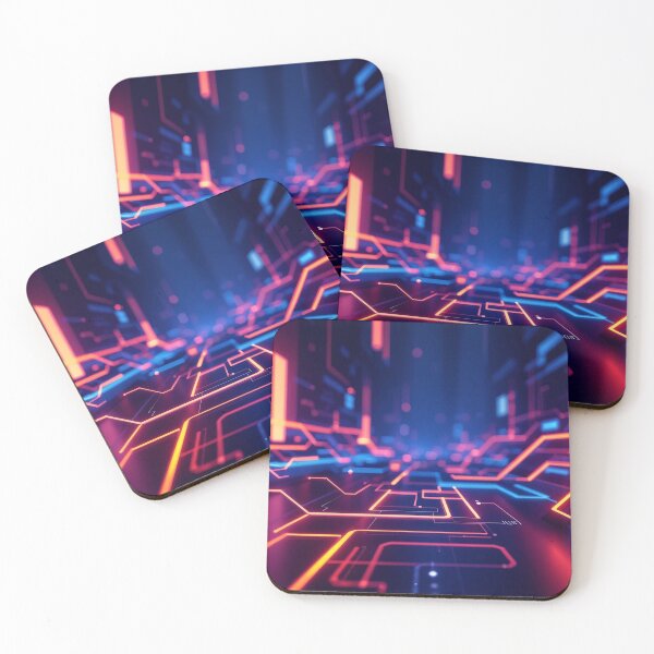 Item preview, An immersive 3D landscape of digital waves and luminous spheres, designed to inspire innovation and creativity in tech-focused projects. designed and sold by AlwaysHome.