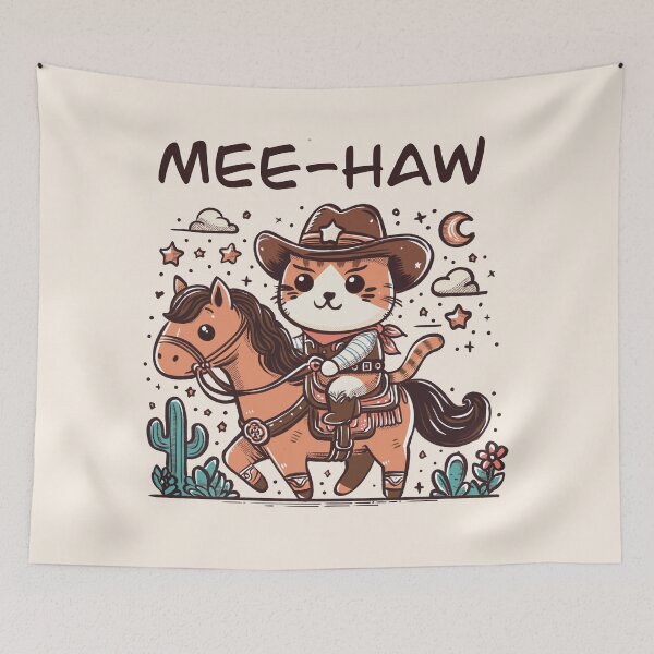Item preview, Funny Cowboy Cat Shirt – Cute Western Kitty Gift – Meowdy Tee for Cat Lovers designed and sold by Animoodles.