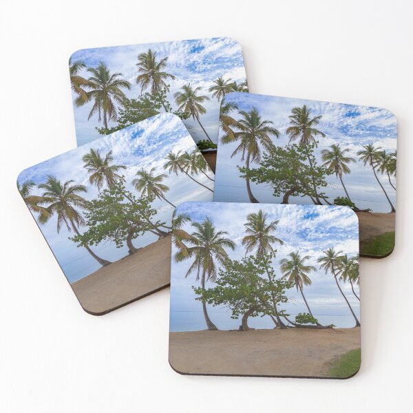 Item preview, Tall palm trees sway gently by the shoreline designed and sold by EyezWatchin.