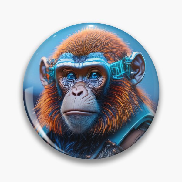 Item preview, Blue Eyes | Iron Ape | Cyberpunk Monkey Collection designed and sold by monkeybusiness.pt.