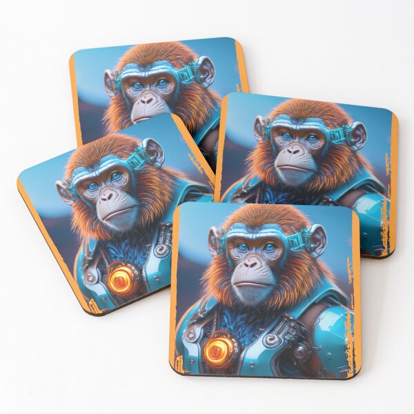 Item preview, Blue Eyes | Iron Ape | Cyberpunk Monkey Collection designed and sold by monkeybusiness.pt.