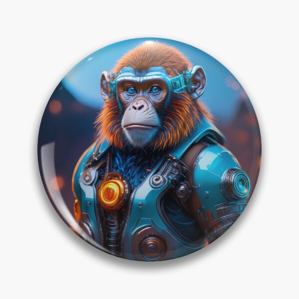Item preview, Iron Man | Blue Eyes Ape | Cyberpunk Monkey Collection designed and sold by monkeybusiness.pt.