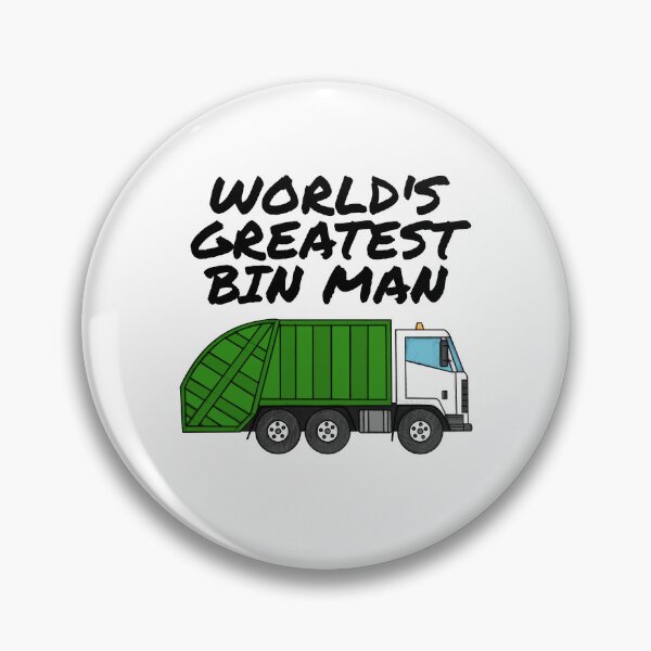Item preview, World's Greatest Bin Man, Bin Lorry, Garbage Truck designed and sold by doodlerob.