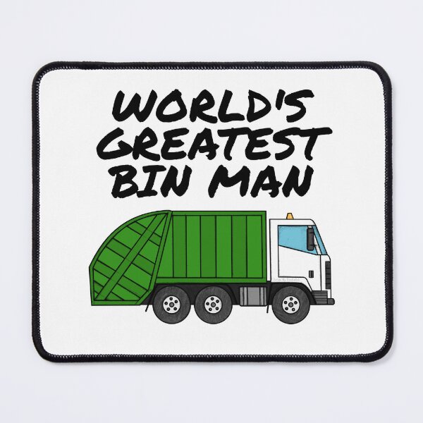 Item preview, World's Greatest Bin Man, Bin Lorry, Garbage Truck designed and sold by doodlerob.