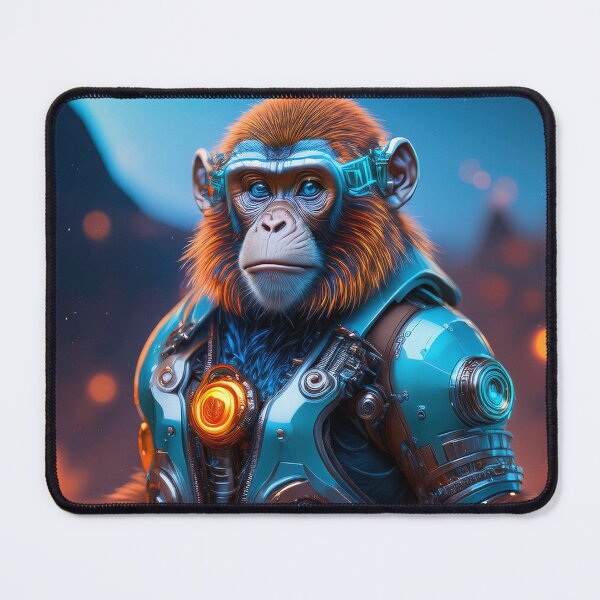 Item preview, Iron Man | Blue Eyes Ape | Cyberpunk Monkey Collection designed and sold by monkeybusiness.pt.