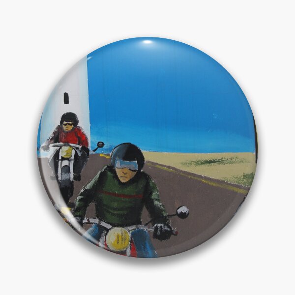 Item preview, Biker Tour Mural Ibiza Vertical designed and sold by eddiebarronshop.