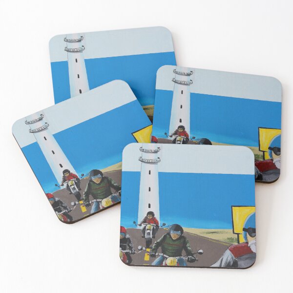 Item preview, Biker Tour Mural Ibiza Vertical designed and sold by eddiebarronshop.