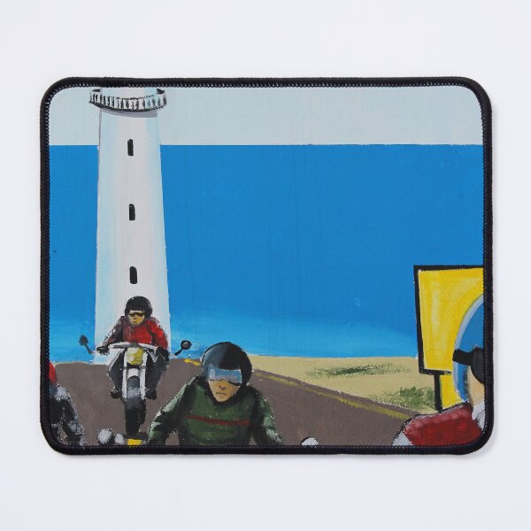Item preview, Biker Tour Mural Ibiza Vertical designed and sold by eddiebarronshop.