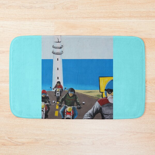 Item preview, Biker Tour Mural Ibiza Vertical designed and sold by eddiebarronshop.