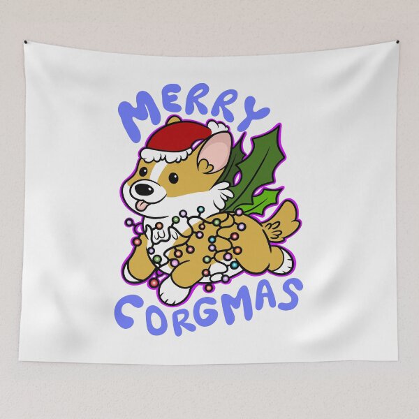 Item preview, Christmas Corgi designed and sold by DrawsCutePaws.
