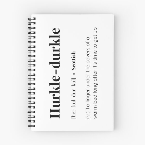 Item preview, Hurkle-durkle scottish word meaning designed and sold by SimplyMots.