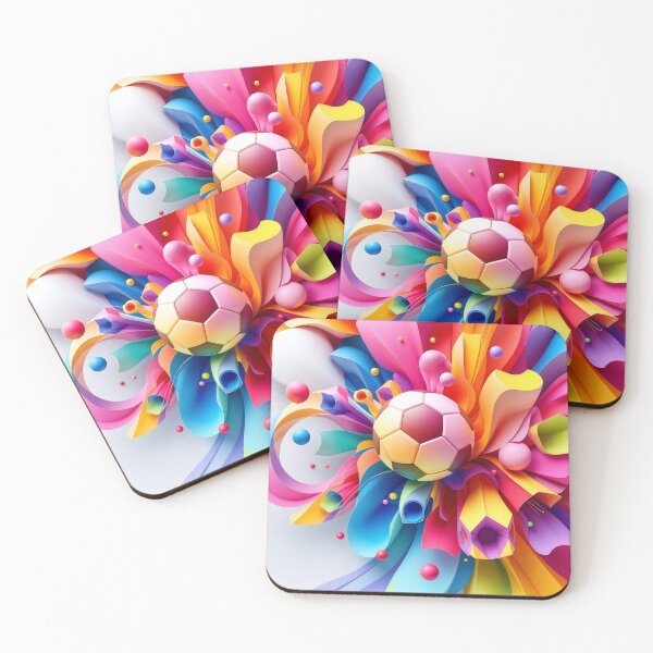 Item preview, An energetic 3D background with swirling football patterns and bold colors, perfect for sports marketing and high-impact presentations. designed and sold by AlwaysHome.