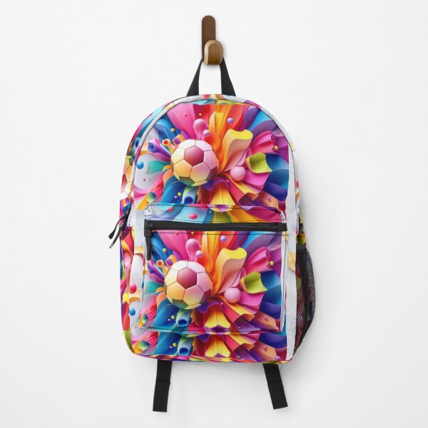Item preview, An energetic 3D background with swirling football patterns and bold colors, perfect for sports marketing and high-impact presentations. designed and sold by AlwaysHome.