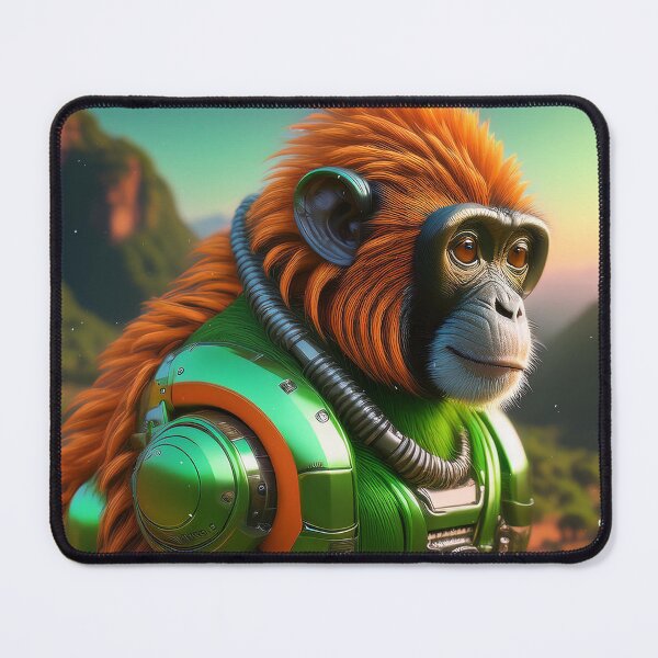 Item preview, Frog | Orange and Green Ape | Cyberpunk Monkey Collection designed and sold by monkeybusiness.pt.