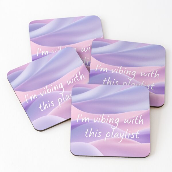 Item preview, I’m Vibing with This Playlist: A Chill 3D Abstract Background with Smooth Waves and Soft Gradients, showcasing "I’m vibing with this playlist" for music-related projects. designed and sold by AlwaysHome.