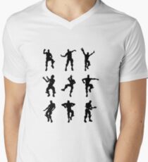 Fortnite Dances - small Men's V-Neck T-Shirt