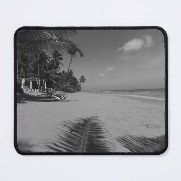 Item preview, Palm trees gently sway over an empty, sandy beach designed and sold by EyezWatchin.