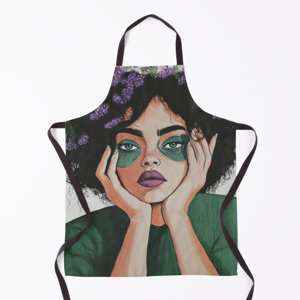 Item preview, Portrait of girl with green make-up designed and sold by mood-creator.