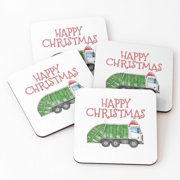 Item preview, Christmas Garbage Truck, Bin Lorry Xmas Funny designed and sold by doodlerob.
