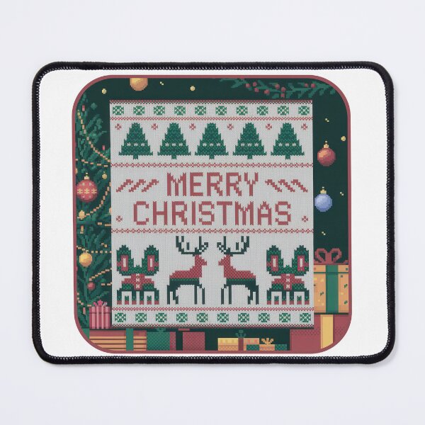 Item preview, Merry Christmas Needlepoint designed and sold by Angry Swan Designs.