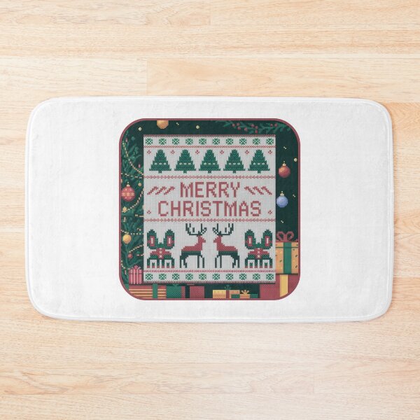 Item preview, Merry Christmas Needlepoint designed and sold by Angry Swan Designs.