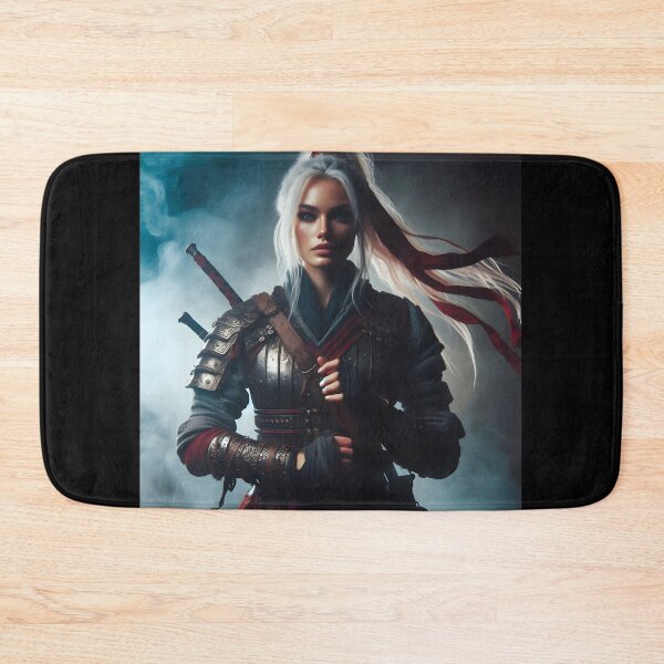 Item preview, White Haired Warrior Woman designed and sold by GalleryBrisArt.