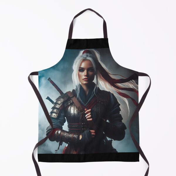 Item preview, White Haired Warrior Woman designed and sold by GalleryBrisArt.