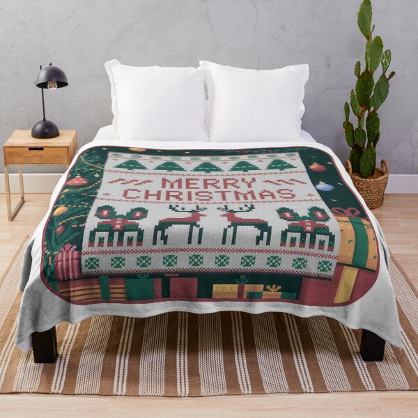 Item preview, Merry Christmas Needlepoint designed and sold by Angry Swan Designs.