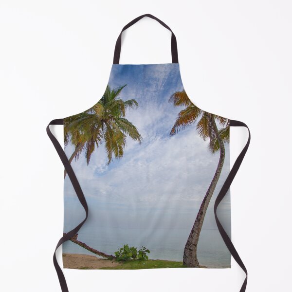 Item preview, Tall palm trees sway gently over a sandy beach, with a calm ocean  designed and sold by EyezWatchin.