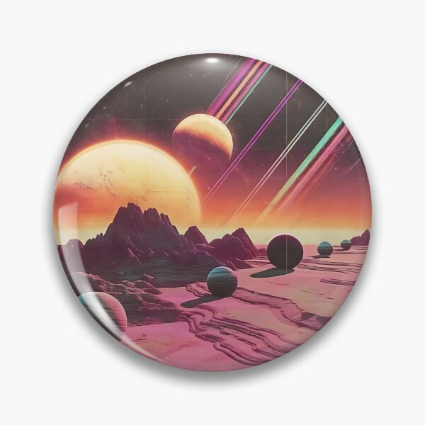 Item preview, Retro Sci Fi Landscape designed and sold by muskitt.