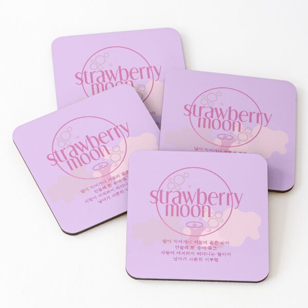 Item preview, IU strawberry moon Korean lyrics,스트로베리문 한국가사 designed and sold by CURIOUsDADA.