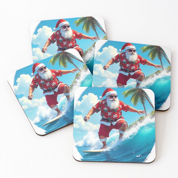 Item preview, Summer Santa Surfing designed and sold by inkadventure.