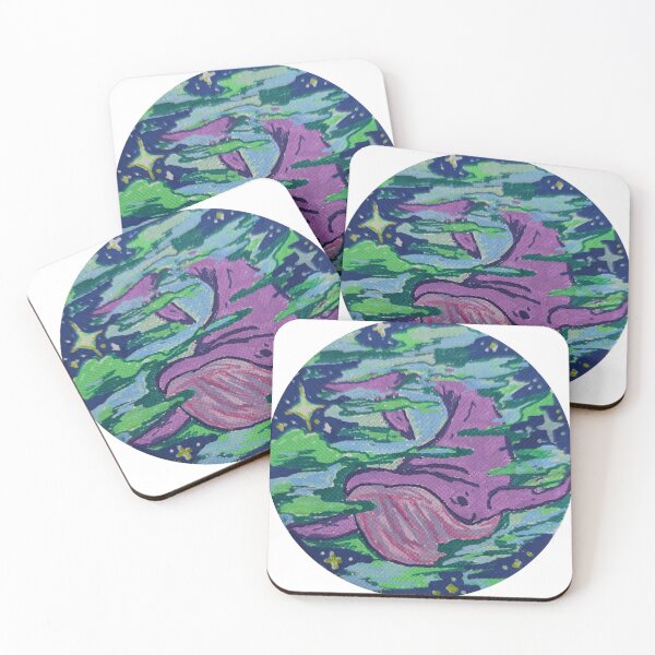 Item preview, Cosmic Whale Swimming through astral clouds designed and sold by AliCaliDesigns.