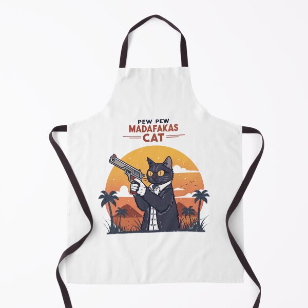 Item preview, Pew Pew Madafakas Cat Funny Meme Design | Cute Gun-Toting Cat Art designed and sold by Colorful-Garden.