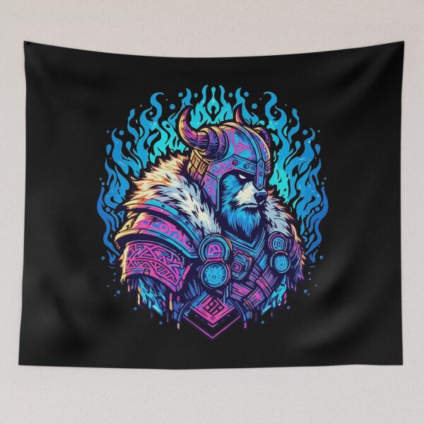 Item preview, Viking Bear Berserker Warrior Cool Street Art designed and sold by TomFrontierArt.