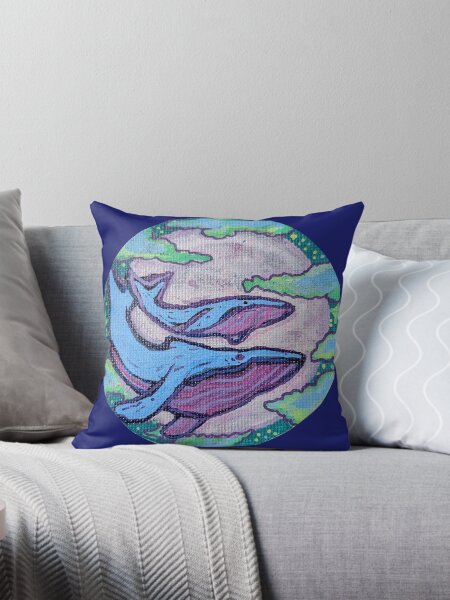 Artikel-Vorschau von Wale schwimmen durch den Himmel, designt und verkauft von AliCaliDesigns.