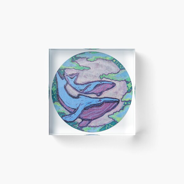 Artikelvorschau, Wale schwimmen durch den Himmel entworfen und verkauft von AliCaliDesigns.