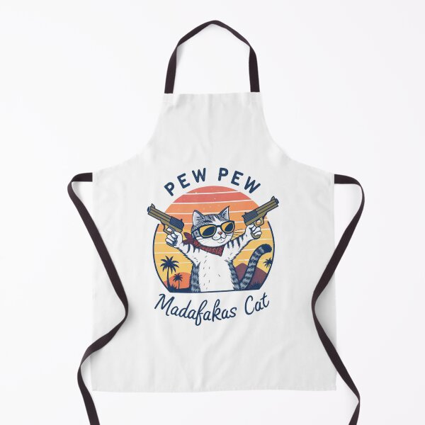 Item preview, Pew Pew Madafakas Cat Funny Meme Design | Cute Gun-Toting Cat Art designed and sold by Colorful-Garden.
